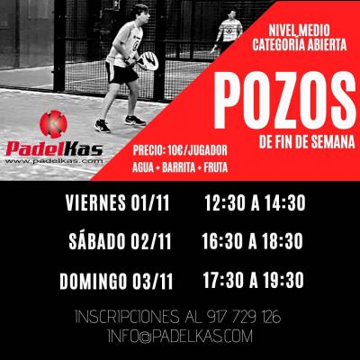 poster del torneo POZOS DE FIN DE SEMANA