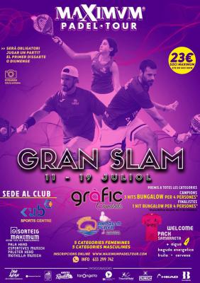 poster del torneo GRAN SLAM MAXIMUM PADEL TOUR