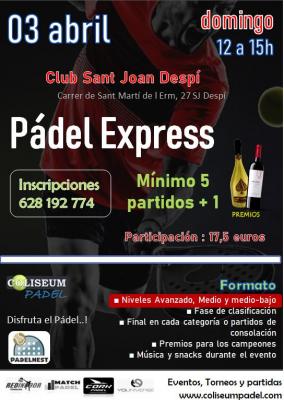 poster del torneo EXPRESS LIGUILLA Y FINALES POR NIVELES!