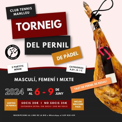 poster torneo TORNEIG DEL PERNIL DE PADEL 2024