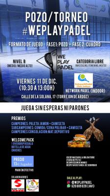 poster del torneo POZO/TORNEO #WEPLAYPADEL