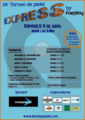 poster del torneo 16º TORNEO EXPRESS FAIRPLAY