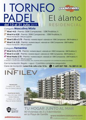 poster del torneo I TORNEO DE PADEL EL ALAMO RESIDENCIAL