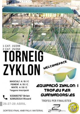 poster del torneo TORNEIG ZYKLON