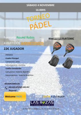 poster del torneo TORNEO DE PÁDEL