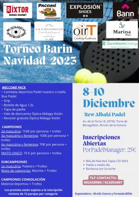 poster torneo TORNEO BARIN NAVIDAD 2023