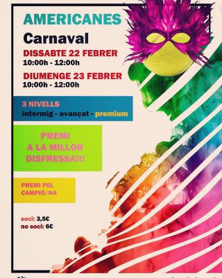 poster del torneo AMERICANES CARNAVAL