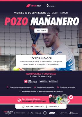 poster del torneo POZO MAÑÁNERO VIM PADEL