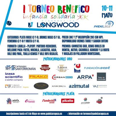 poster del torneo I TORNEO BENÉFICO INFANCIA SOLIDARIA BY LONGWOOD