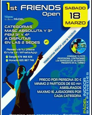 poster torneo 1ER FRIENDS OPEN