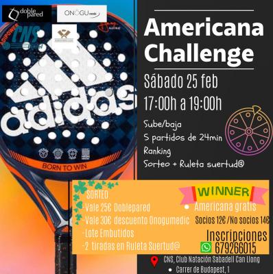 poster del torneo AMERICANA CHALLENGE