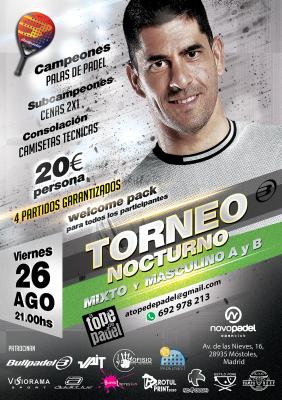 poster del torneo TORNEO MIXTO & MASCULINO 