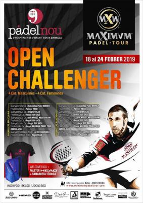 poster del torneo OPEN CHALLENGER MAXIMUM PADEL TOUR