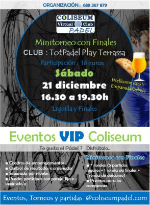 poster del torneo MINITORNEO COLISEUM CON FINALES