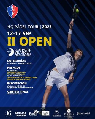 poster del torneo II OPEN HQ 2023