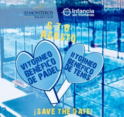 poster del torneo VI OPEN PADEL INFANCIA SIN FRONTERAS