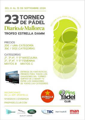 poster del torneo 23 TORNEO DIARIO DE MALLORCA TROFEO ESTRELLA DAMM