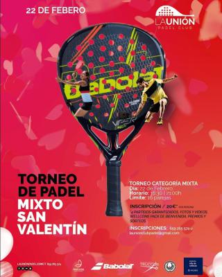 poster del torneo TORNEO MIXTO SAN VALENTIN