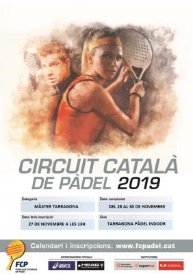 poster del torneo MASTER TARRAGONA CIRCUIT CATALÀ OR 2019