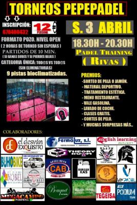 poster del torneo TORNEO PEPEPADEL