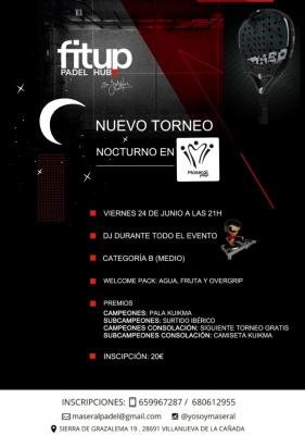 poster del torneo TORNEO MASERAL PADEL