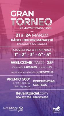 poster torneo GRAN TORNEO LLEVANT PADEL TOUR