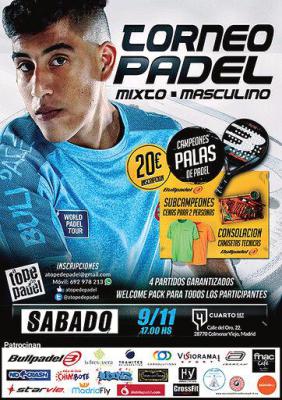 poster del torneo TORNEO DE PADEL MIXTO - MASCULINO