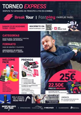 poster del torneo TORNEO 01 FAIRPLAY PADEL CLUB BY BREAK TOUR