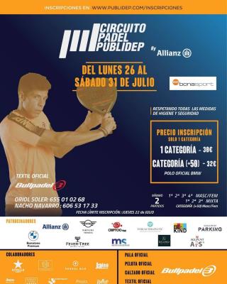 poster del torneo IV PRUEBA DEL CIRCUITO DE PÁDEL PUBLIDEP BY ALLIANZ