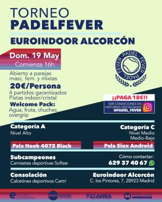 poster del torneo TORNEO PADEL FEVER - ABIERTO A PAREJAS MASC, FEM Y MIXTAS