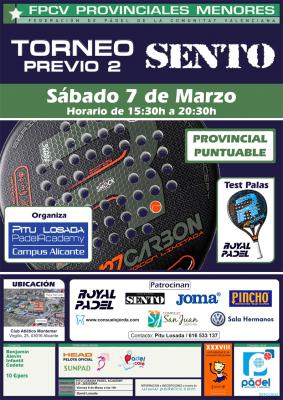 poster del torneo TORNEO SENTO - PREVIO 2