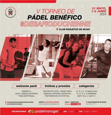 poster torneo V TORNEO DE PADEL BENEFICO DESAFIO DUCHENNE