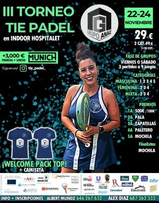 poster del torneo TIE PADEL