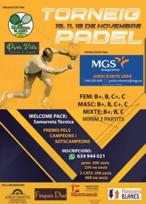 poster del torneo TORNEO DE PADEL