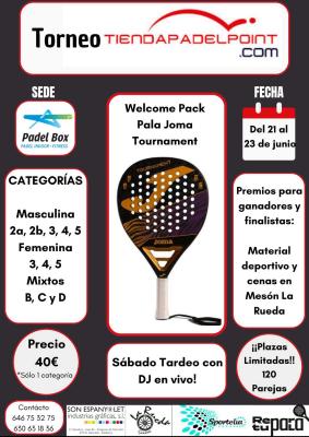 poster torneo TORNEO TIENDAPADELPOINT.COM