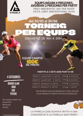 poster del torneo TORNEIG PER EQUIPS