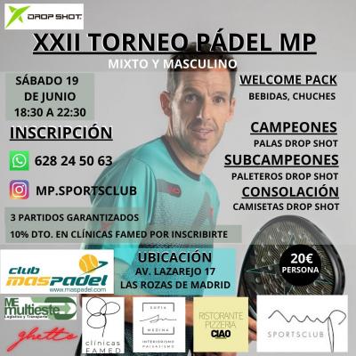 poster del torneo XXII TORNEO PADEL MP