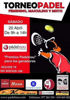 poster del torneo TORNEO PADEL