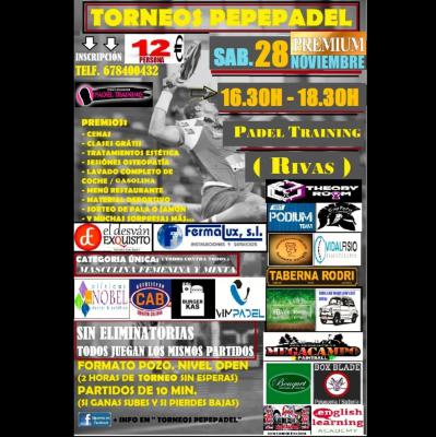 poster del torneo TORNEO PEPEPADEL