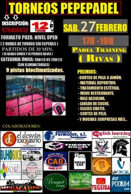 poster del torneo TORNEO PEPEPADEL