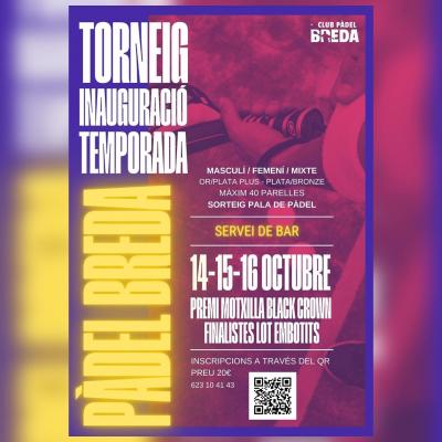 poster del torneo TORNEIG INAUGURACIÓ TEMPORADA