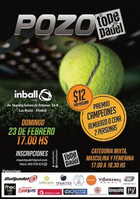 poster del torneo POZO A TOPE DE PADEL