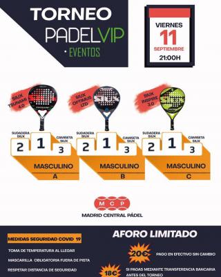 poster del torneo TORNEO PADELVIP