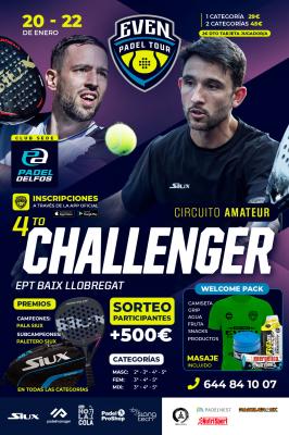 poster del torneo 4TO CHALLENGER EVEN PADEL TOUR 2022-2023