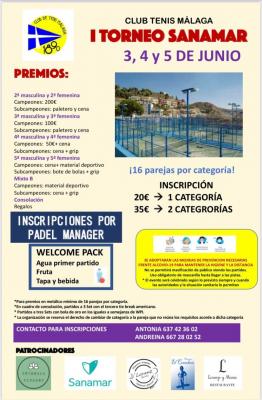 poster del torneo I TORNEO SANAMAR