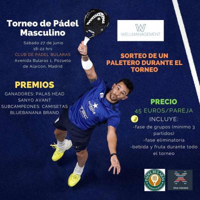 poster del torneo TORNEO DE PADEL MASCULINO