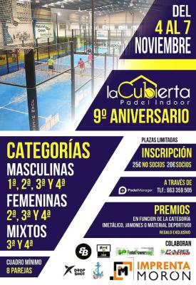 poster del torneo LA CUBIERTA 9º ANIVERSARIO