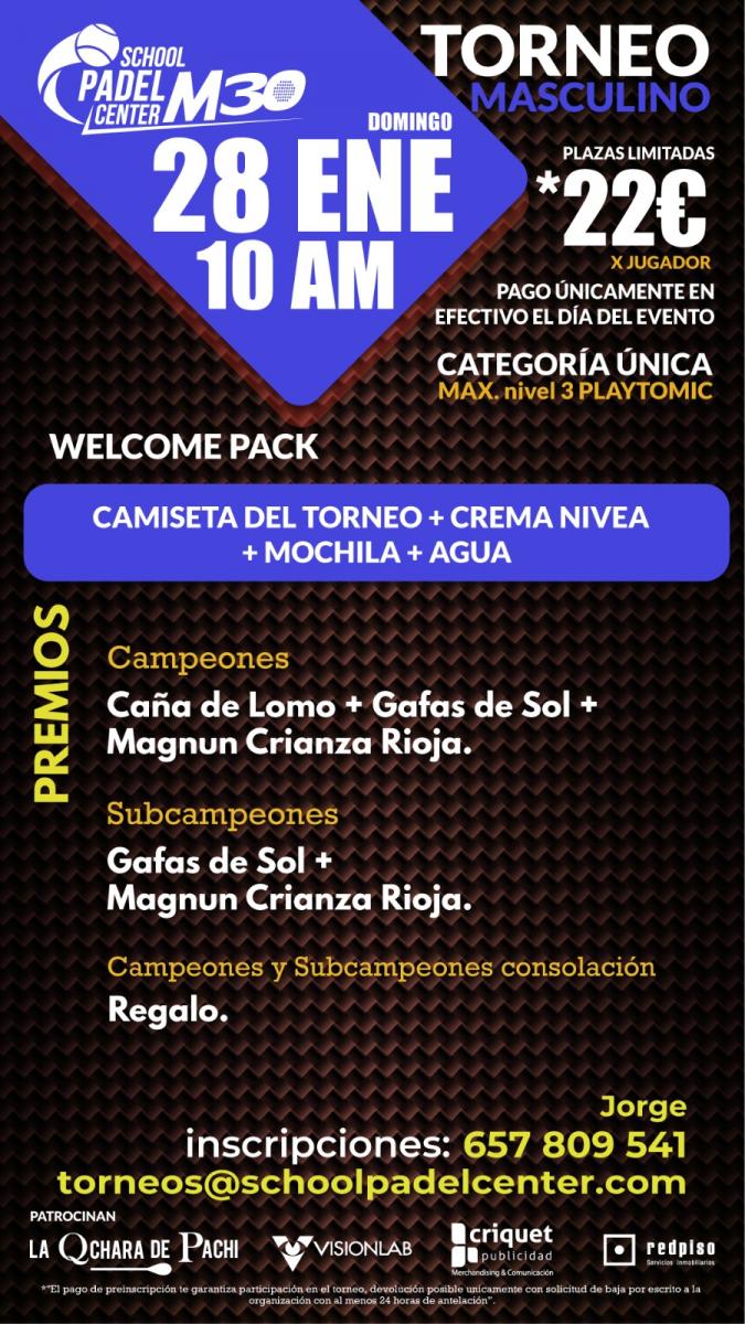 cartel del torneo