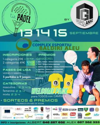 poster del torneo TIE PADEL