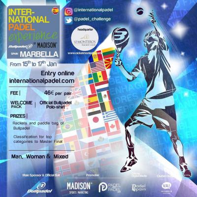 poster del torneo INTERNATIONAL PADEL EXPERIENCE - MARBELLA